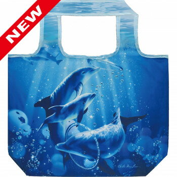 クリスチャン・リース・ラッセン エコバッグ ドルフィン シンフォニー Mサイズ CL-01102 鞄 かばん | ..