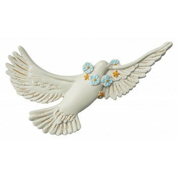 セトクラフト ウォールデコ ハト フラワー R24-1061 インテリア | 関連単語 テーブル チェア ラグ クッ..