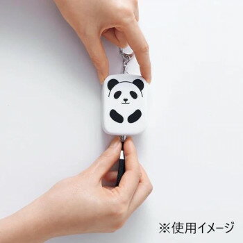 LIHIT LAB.(リヒトラブ)　PuniLabo　防犯ブザー　パンダ　A-7718-6 オフィス 防災 | 帰宅支援マップ 携帯用靴 ヘルメット 防災ラジオ 簡易食 パンの缶詰 携帯水 カイロ 保温アルミシート 懐中電灯 多機能ツール 救急セット 連絡カード 筆記用具 使い捨てマスク