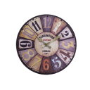 オールドルックウォールクロック KENSINGTON COLORFUL CL059174 時計 時短 時間 | 関連単語 バンド デジタル アナログ 電池 腕時...
