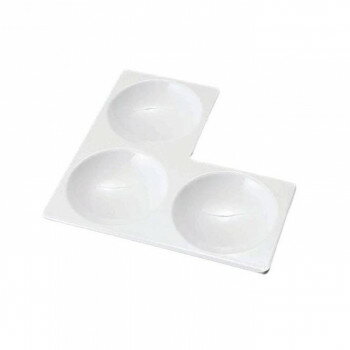 人気 おすすめ 定番 冬 お歳暮 ギフト クリスマス プレゼント メラミン　169L型三ッ切プレート　ホワイト　50002090(3.0)