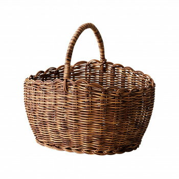 ちどり産業 クローンラタン ワンハンドルバスケット 59-58 掃除 洗濯 クリーニング ランドリー 浴室 キ..