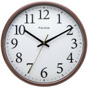 保土ヶ谷電子販売 FORMIA(フォルミア) 掛時計 連続秒針 ブラウン HWC-015W-BR 時計 時短 時間 | 関連単語 アイデア商品 便利 グッズ 男...