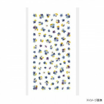 TSUMEKIRA(ツメキラ) ネイルシール(ジェル専用) noble ドライフラワーと金箔3 ブルー NO-DFG-003 TSUMEKIRA(ツメキラ) ネイルシール(ジェル専用) noble ドライフラワーと金箔3 ブルー NO-DFG-003