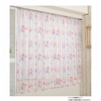 マイメロディ&マイスウィートピアノ レースカーテン 100×198cm SB-675-S ゲーム おもちゃ 本 | 関連単語 かわいい 小学生 子供 機 テレビ...