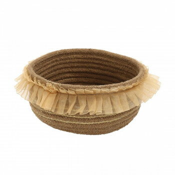 バスケット フリル ベージュ 14225812224 掃除 洗濯 クリーニング ランドリー 浴室 キッチン 台所 用品..