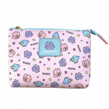 チェゴシム ミニWポーチ ピンク CGS3-16 文具 筆記 備品| 関連単語 筆 ペンケリー えんぴつ オフィス ..