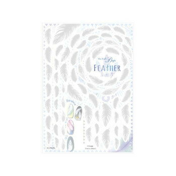 Sha-Nail Pro 写ネイル ネイルシール Feather (Blanc) FTR-002