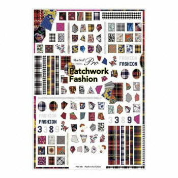Sha-Nail Pro 写ネイル ネイルシール Patchwork Fashion/パッチワークファッション PTF-001