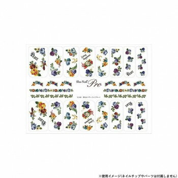 Sha-Nail Pro 写ネイル ネイルシール 夢見るコサージュ(ブルー) YC-001 Sha-Nail Pro 写ネイル ネイルシール 夢見るコサージュ(ブルー) YC-001