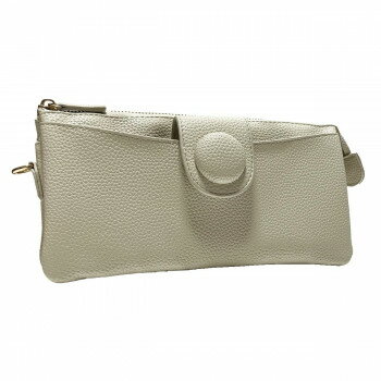 DAICO Pisoraro(ピソラロ) くるみボタン ウォレットバッグ アイボリー PR232 鞄 かばん | 関連単語 ショルダー 防水 ビジネス ナイロン 学生 2way 黒 旅行 マザーズバッグ 斜めがけ かわいい 高校生 ハンドバッグ ブランド 韓国 A4収納 小さめ 自立 出張 肩掛け