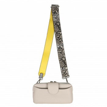 DAICO Pisoraro(ピソラロ) カラーコンビ 横型ポシェット アイボリー PR214