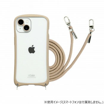 �͵� �������� ���� �� ������ ���ե� ���� �к� �ץ쥼��� iPhone15/14�������̷������� i.Color Beige iP23-61-ICSH0...