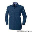 桑和 4225 長袖シャツ 6Lサイズ ネイビー(1) スポーツ アウトドア 野外 屋外 BBQ | 関連単語 ケース バンダナ エプロン おしゃれ アイデア ...