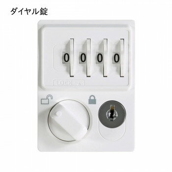 豊國工業 メール開口タイプ可動棚式4人用2列2段 W900(ダイヤル錠) RLK-TAKD4290-WTW [2]