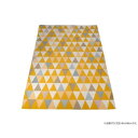 イタリア製ゴブラン織 アクセントラグ 140x200 トリアンゴリ YL ROYTRA14YL 絨毯 ラグ ござ マット | 関連単語 厚手 夏用 抗菌 和室 おしゃれ カーペット 北欧 キッチンマット ペット用 薄手 滑り止め 柄物 シンプル ダイニング 子供部屋 洗える リビング(3)