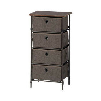 東谷 簡単組立チェスト4D ブラウン LFS-702BR ソファ チェア ボード テーブル 棚 収納 ラック スツール | 関連単語 収納家具 木目調 コンパク...