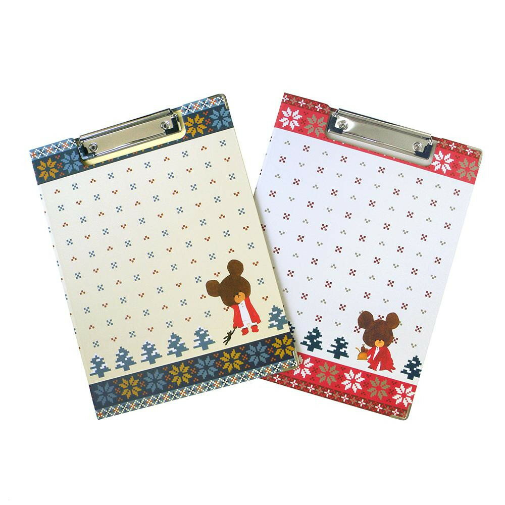 送料無料 おすすめ くまのがっこう クリップボード Nordic Jackie ST-ZKU0017・レッド 楽天 オシャレな 通販