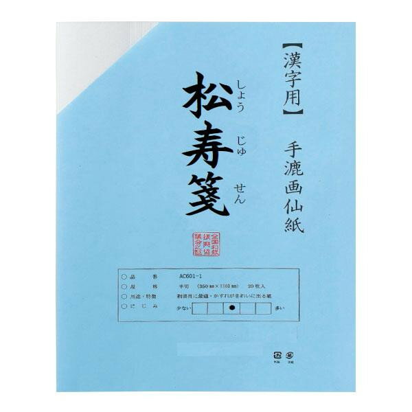漢字用 半切 20枚 ポリ入り 松寿箋 AC601-21お得 な全国一律 送料無料 日用品 便利 ユニーク