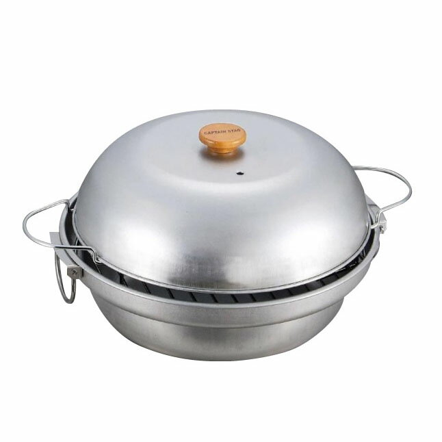 可愛い べんり CAPTAIN STAG 大型 燻製鍋 M-6548 人気 送料無料 おしゃれな 雑貨 通販のサムネイル