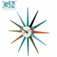 人気 おすすめ 日用品 George　Nelson　ジョージ・ネルソン　壁掛け時計　サンバースト・クロック　カラー　GN396C おしゃれ ショップ 楽天 快気祝い