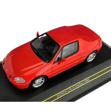 便利雑貨 玩具 関連商品 モデルカー ミニチュア 車オブジェ ホンダ CR-X DelSol 1992 レッド 1/43スケール F43077