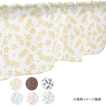 家具 インテリア おしゃれ カフェカーテン 桜 800×450mm 黒・41460／シンプルで可愛いデザイン おすすめ 送料無料