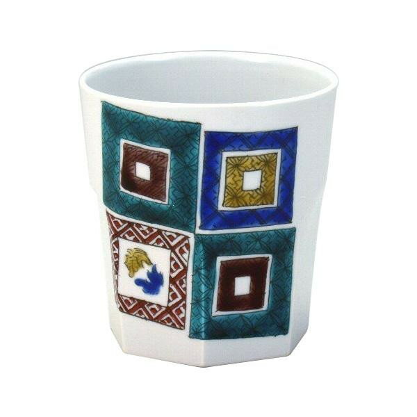 人気 おすすめ 日用品 九谷焼 泰作 ロックカップ(白九) 石畳 N124-09 おしゃれ ショップ 楽天 快気祝い