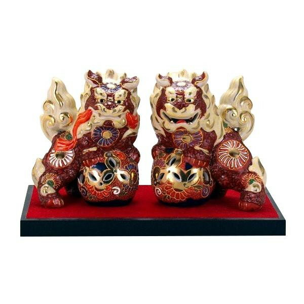 アイデア商品 面白い おすすめ 九谷焼 4.5号対獅子 盛 N194-02 人気 便利な お得な送料無料