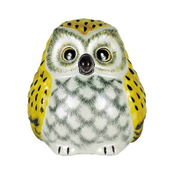 家具関連 色がとても鮮やかなふくろうの置物です