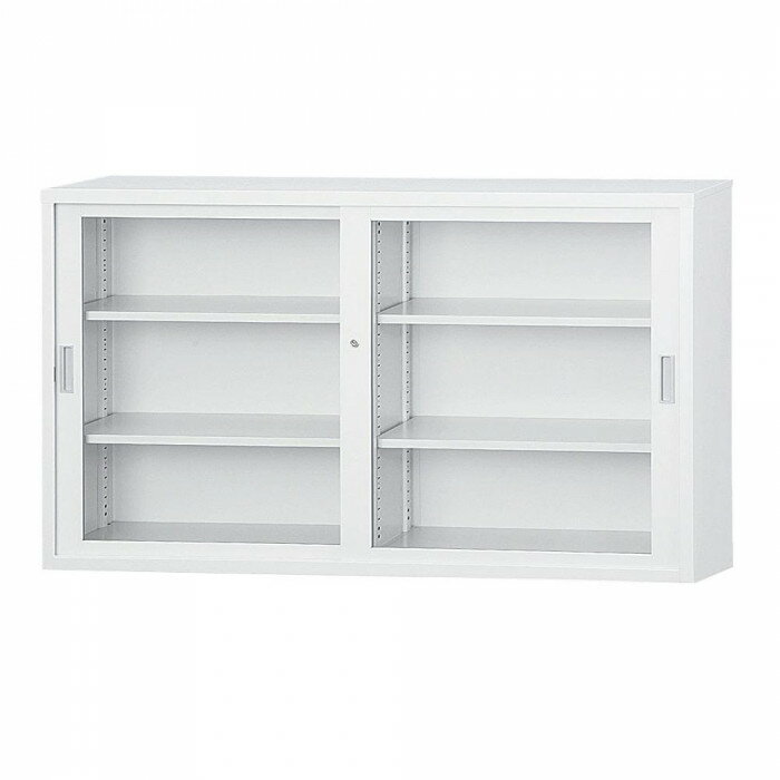 通販 送料無料 豊國工業 53深型ガラス引戸書庫 TS-53DG CN-85色(ホワイトグレー) おもしろ お洒落な おしゃかわ 雑貨