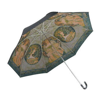 名画折りたたみ傘(晴雨兼用) ミュシャ「蔦と夢想」 AU-02501お得 な 送料無料 人気 トレンド 雑貨 おしゃれ