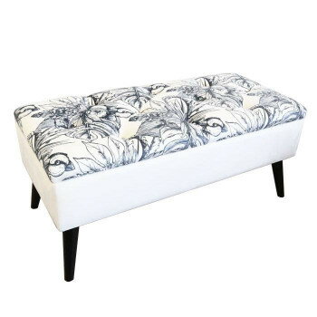 通販 送料無料 かわ畑 モダンテイスト 収納ベンチスツール 椅子 白 おもしろ お洒落な おしゃかわ 雑貨