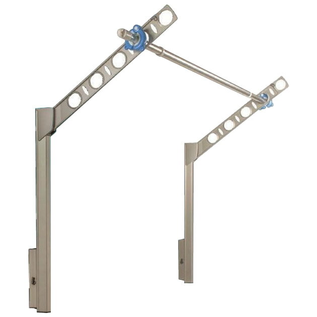 ハンガー・物干し DRY・WAVE 腰壁用可動式物干金物 アーム長さ550mm SF55 ホワイト オススメ 送料無料