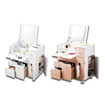 コスメワゴン(W53cm) LT-5553 WH・ホワイト人気 商品 送料無料 父の日 日用雑貨