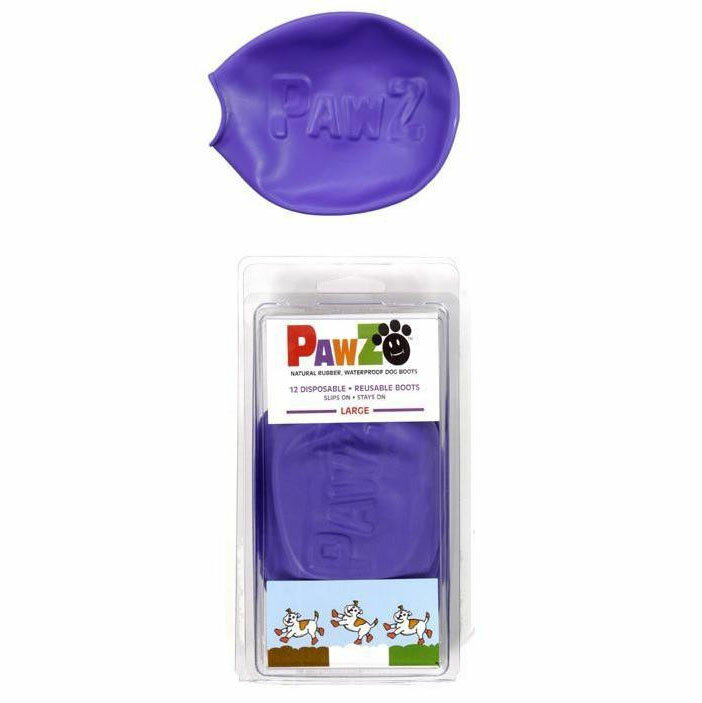 アイデア 便利 グッズ ペット 犬用品 関連商品 正規輸入品 アメリカ Pawz Dog Boots社製 ポウズ ラバードッグブーツ パープル L PZL お得 な全国一律 送料無料