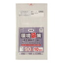 便利グッズ プレゼント お勧め ジャパックス 環境袋策ポリ袋90L 透明 10枚×30冊 LR93 男性 女性 送料無料