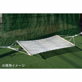 [商品名]鵜沢ネット ハンモック SHG 1.2×2m　ポリエステル 96006代引き不可商品です。代金引換以外のお支払方法をお選びくださいませ。丈夫で滑りにくく、縛りやすいロープが2本ずつ両サイドに付いている為、いろいろな場所に吊り下げられます。サイズ個装サイズ：20×20×125cm重量個装重量：2000g素材・材質ポリエステル仕様太さ:5mm許容荷重:120kg生産国日本※入荷状況により、発送日が遅れる場合がございます。fk094igrjs