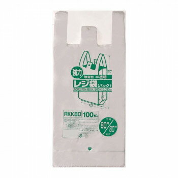 アイデア商品 面白い おすすめ ジャパックス レジ袋 関東80号/関西80号 半透明 100枚×5冊 RKK80 人気 便利な お得な送料無料