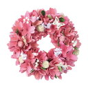 インテリア雑貨 おしゃれ 彩か(SAIKA)　Wreath(リース)　Natural Wreath　ウッドフラワー　Pink　S　CXO-920S おすすめ お洒落な家具