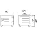 暮らし プレゼント 実用的 ダイヤセーフ 家庭用耐火金庫　テンキーロック(プッシュタイプ)　MEK30-4 お祝い ギフト 人気 ブランド お洒落 2