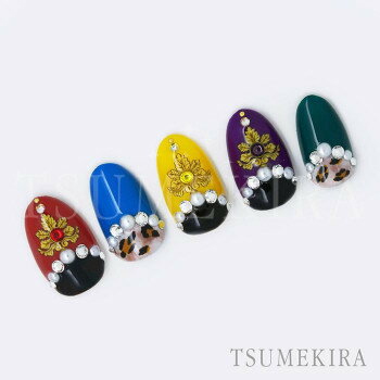 通販 送料無料 TSUMEKIRA(ツメキラ) ネイルシール KUROプロデュース3 クラシカルスカーフ NN-KUR-103 おもしろ お洒落な おしゃかわ 雑貨 3