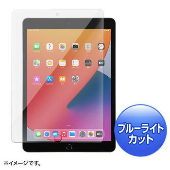 通販 送料無料 第8/7世代iPad10.2インチ用ブルーライトカット強化ガラスフィルム LCD-IPAD102GBC おもしろ お洒落な おしゃかわ 雑貨