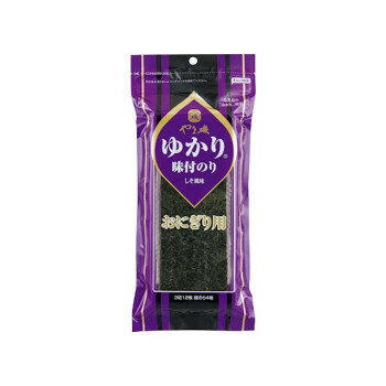 楽天創造生活館三島食品「ゆかり（R）」とのコラボ商品です。口どけのよい海苔に三島食品の人気商品「ゆかり（R）」を使った調味だれで味付けした美味しくさわやかな赤しそ風味の味付海苔です。おにぎりに最適な縦長サイズにカット、保…