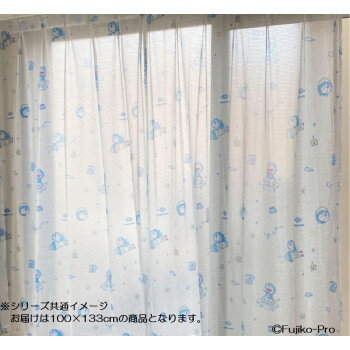 インテリア関連 ドラえもん I'm Doraemon レースカーテン 2枚組 100×133cm SB-598-S おすすめ 送料無料 おしゃれ