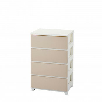 暮らし プレゼント 実用的 カラースタイルチェスト　4段　CO-ST-4　ホワイトベージュ・WHBE お祝い ギフト 人気 ブランド お洒落