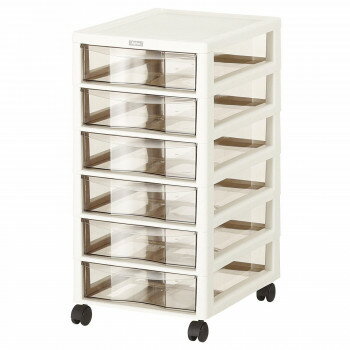 暮らし プレゼント 実用的 収納ケース アプロス B4深型6段 AP-B4-F6 アイボリー・IV お祝い ギフト 人気 ブランド お洒落