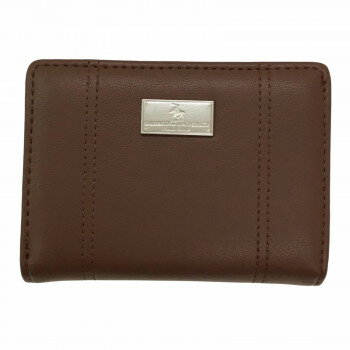 オシャレなバイカラーデザインの二つ折り財布。