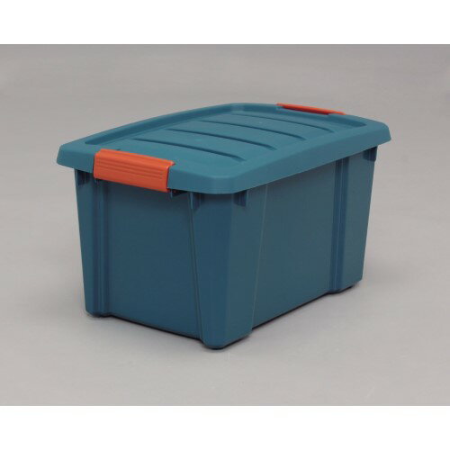 収納ボックス 重ねて収納 大容量 バックルBOX グリーン／オレンジ 10点セット