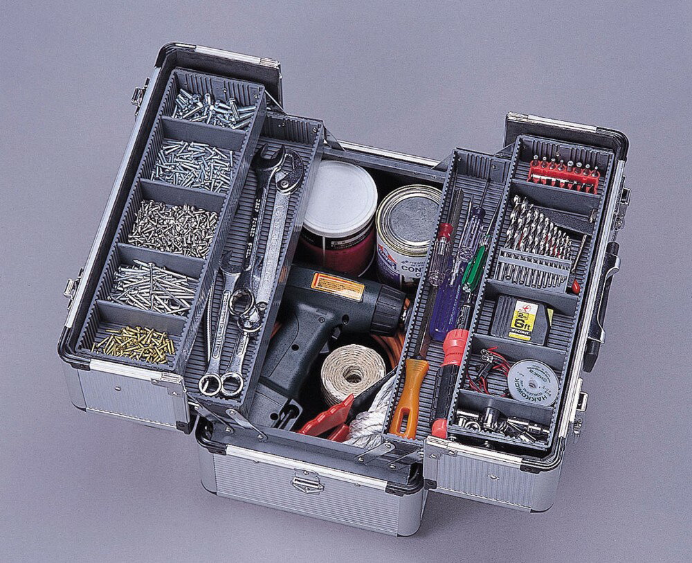 工具入れ 災害時に役立つ 便利 暮らし アルミケース シルバー